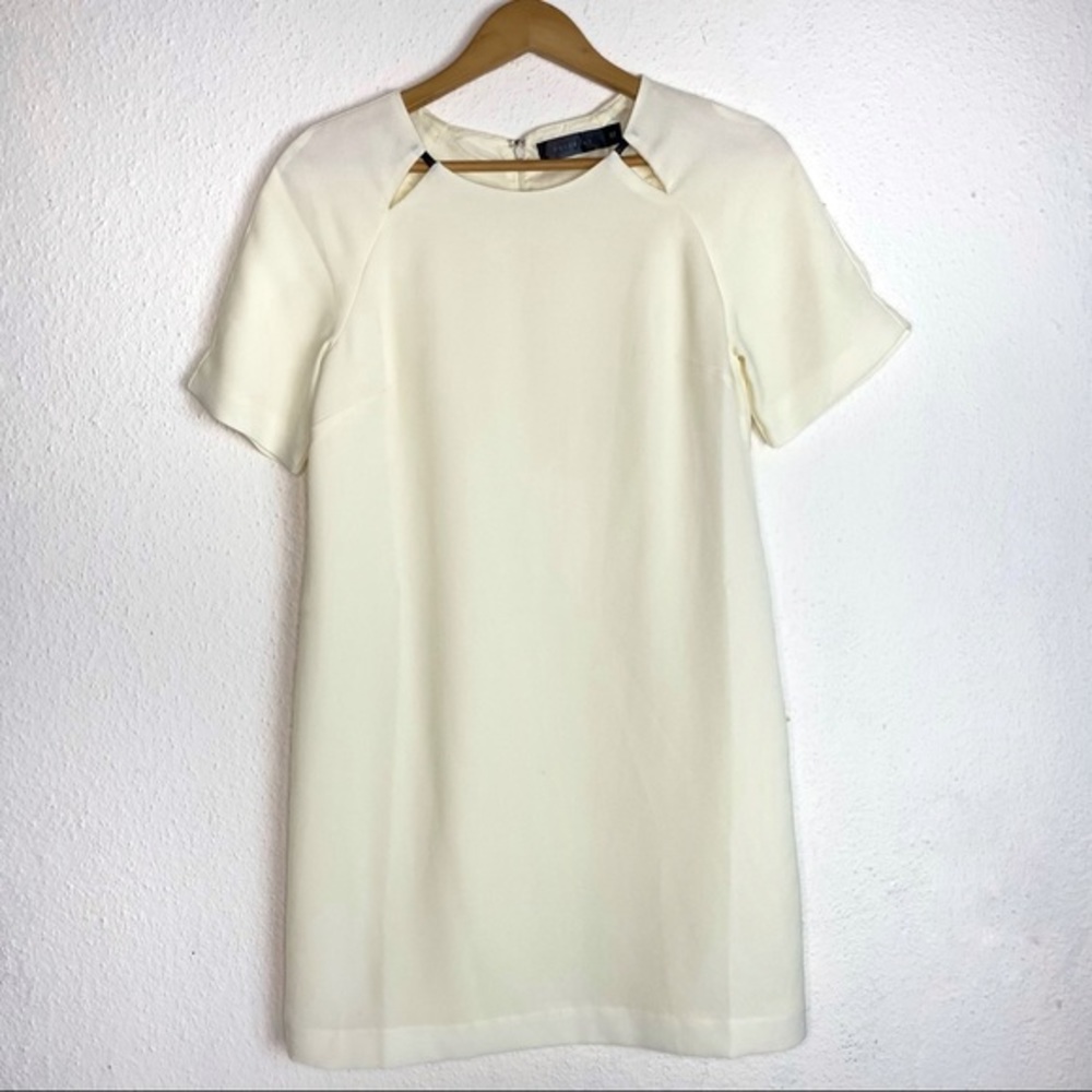 BORDEAUX Off White Shift Dress